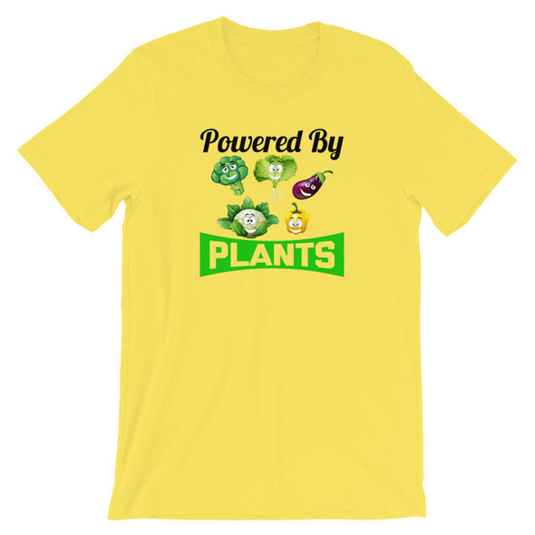 Powered By (Happy) Plants Short-Sleeve Unisex T-Shirt