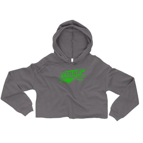 Vegan Bodybuilding Crop Hoodie