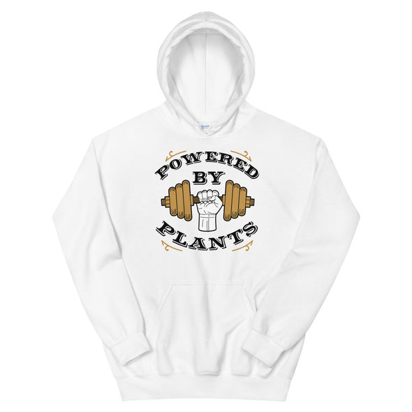 Powered By Plants - DumbBell Unisex Hoodie