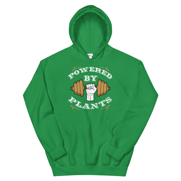 Powered By Plants - DumbBell Unisex Hoodie