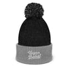 Vegan Beast Pom-Pom Beanie