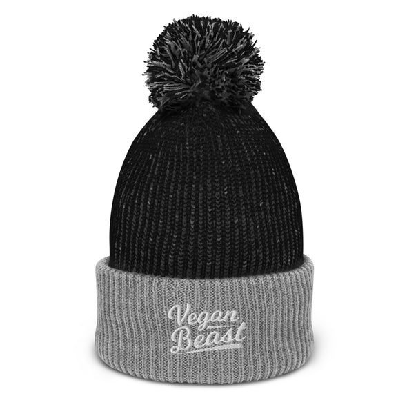 Vegan Beast Pom-Pom Beanie