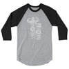 Vegan Beast 3/4 sleeve raglan shirt