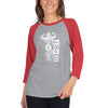 Vegan Beast 3/4 sleeve raglan shirt