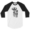 Vegan Beast 3/4 sleeve raglan shirt