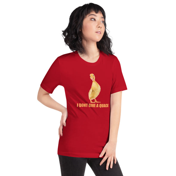 I dont Give A Quack Short-Sleeve Unisex T-Shirt