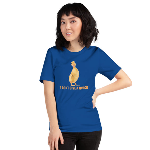 I dont Give A Quack Short-Sleeve Unisex T-Shirt