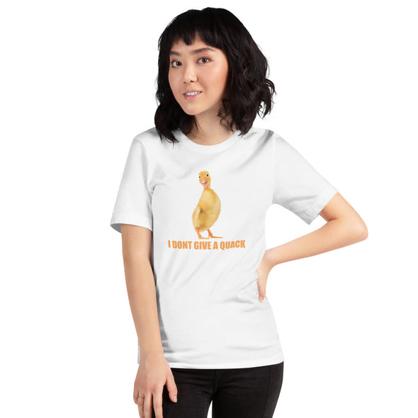 I dont Give A Quack Short-Sleeve Unisex T-Shirt