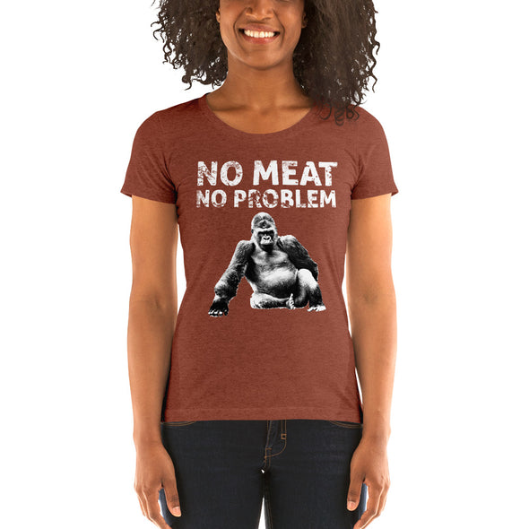 No Meat No Problem Ladies' short sleeve t-shirt