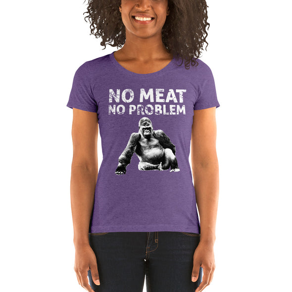 No Meat No Problem Ladies' short sleeve t-shirt